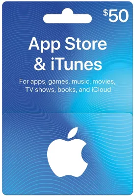 $50 iTunes gift card for $40