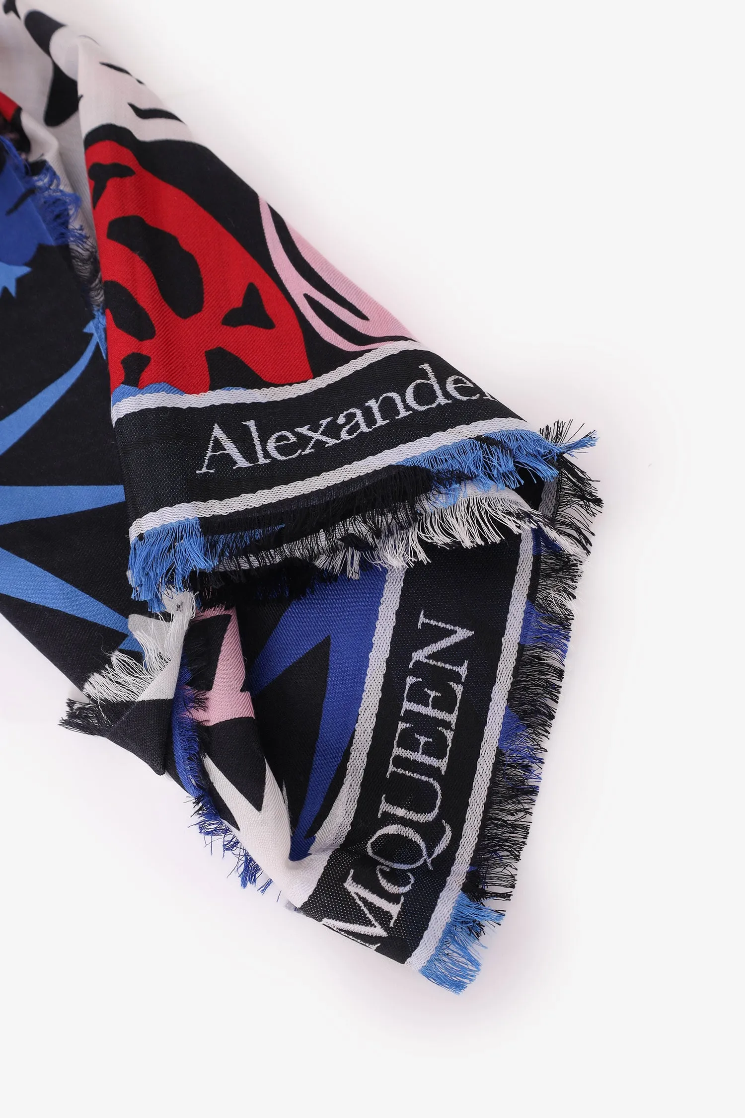 Alexander McQueen Black/Multicoloured Moon Scarf