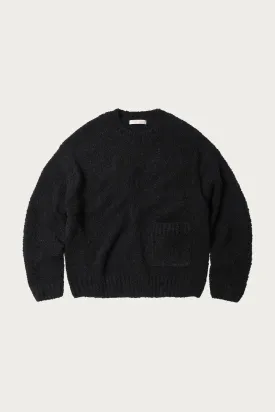 Alpaca Boucle Knit - Black