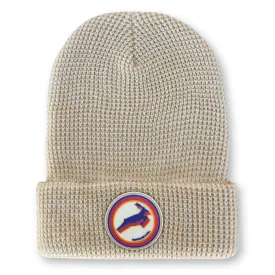 Antelope Waffle Knit Beanie in Birch