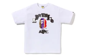 Bape Fans Scarf College Tee 'White'