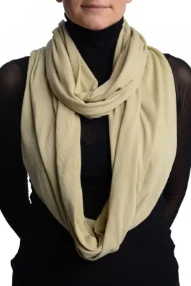 Beige Sand Soft Cotton Snood Scarf