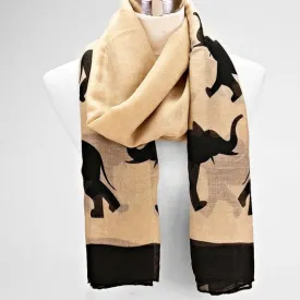 Black Elephant Scarf