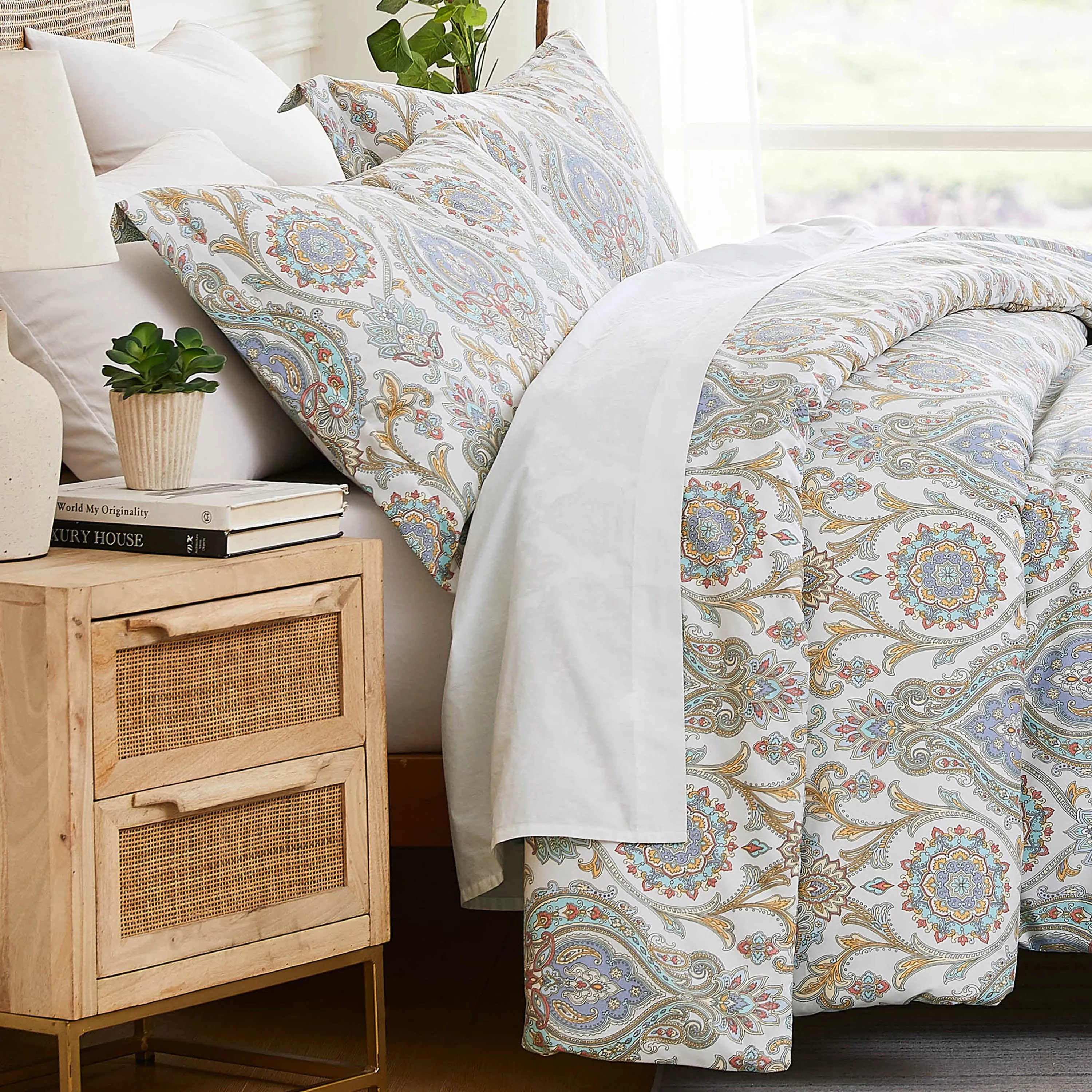 Boho Paisley Duvet Cover Set