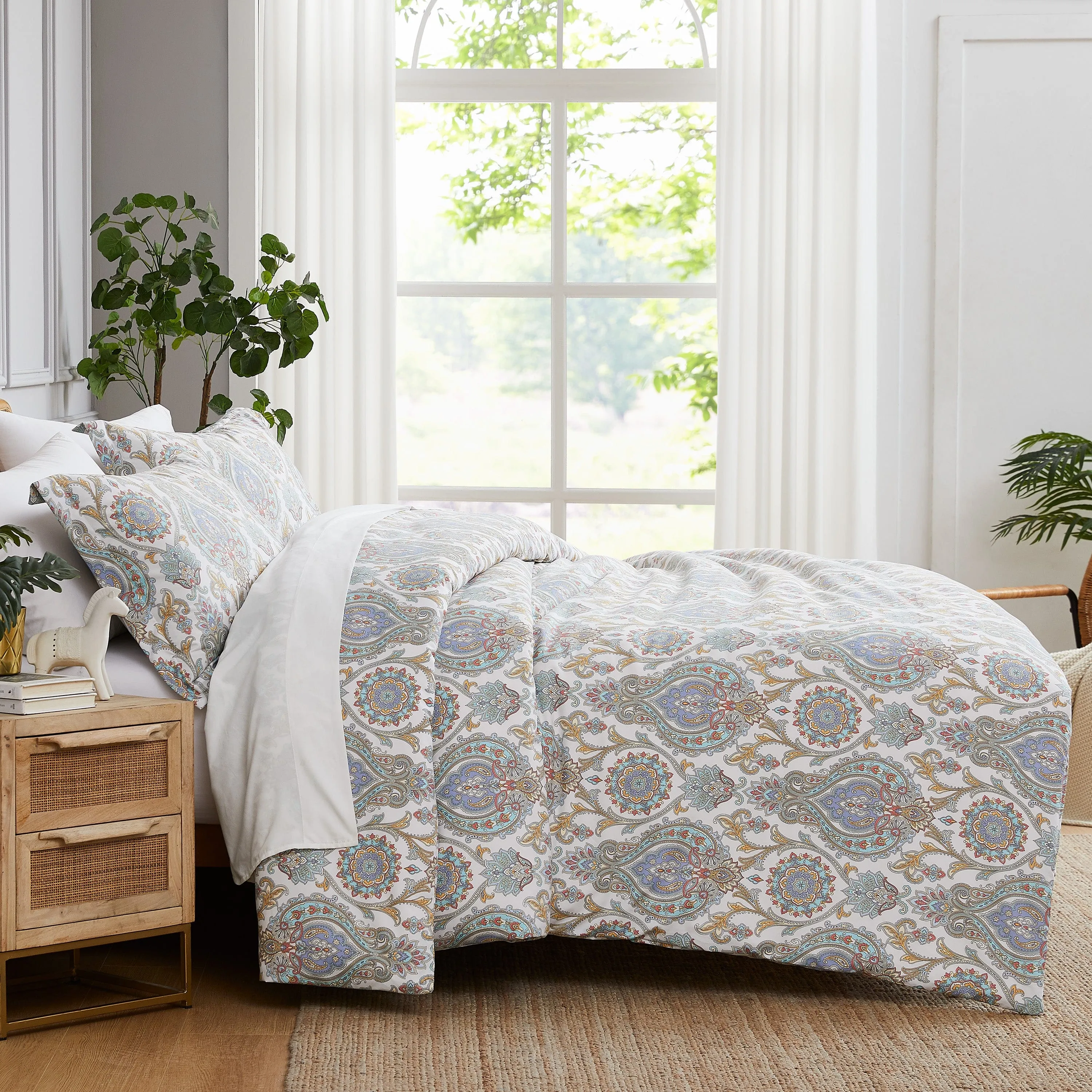 Boho Paisley Duvet Cover Set