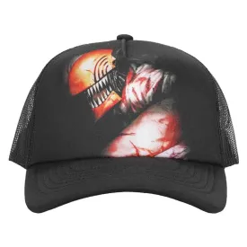 Chainsaw Man - Denji Trucker Hat (Black, Sublimated) - Bioworld