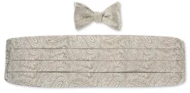 Champagne Paisley Cummerbund Set - CB1693