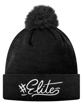 #Elite Pom Pom Knit Cap