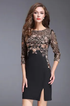 Embroidered Lace Dress