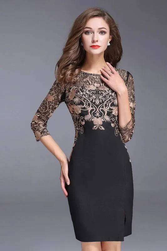 Embroidered Lace Dress