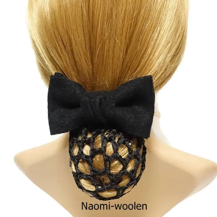 Hair Snood Net bow french barrette Clip hygienic hair accessory