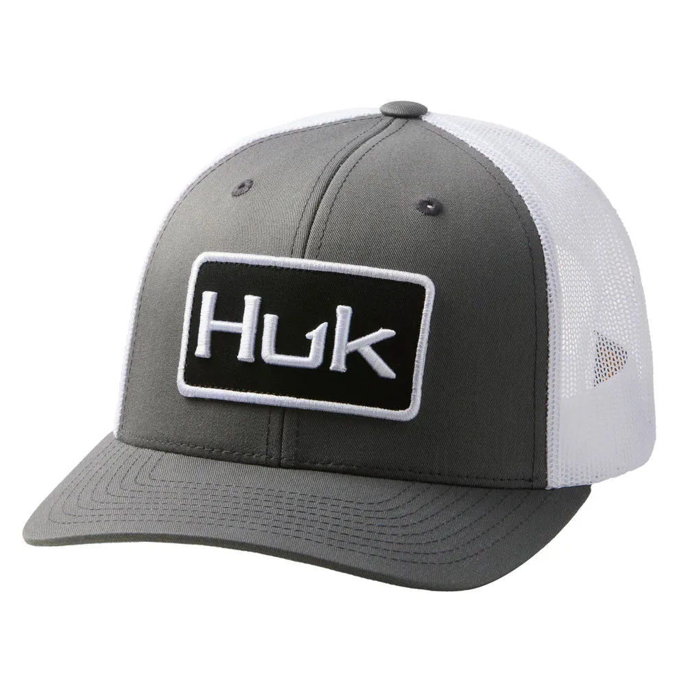 HUK Solid Trucker Snap Back Hat- Volcanic Ash