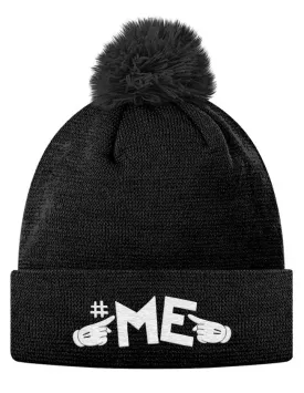 #ME Pom Pom Knit Cap