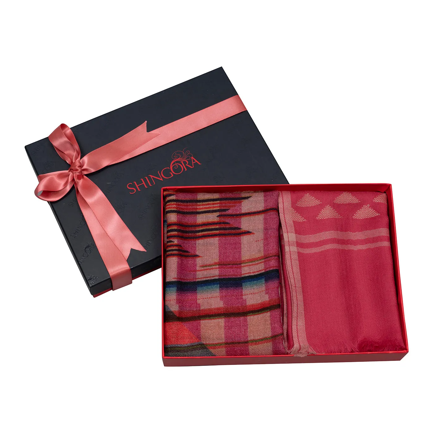 Printed & Dobby Woolen Gift Set