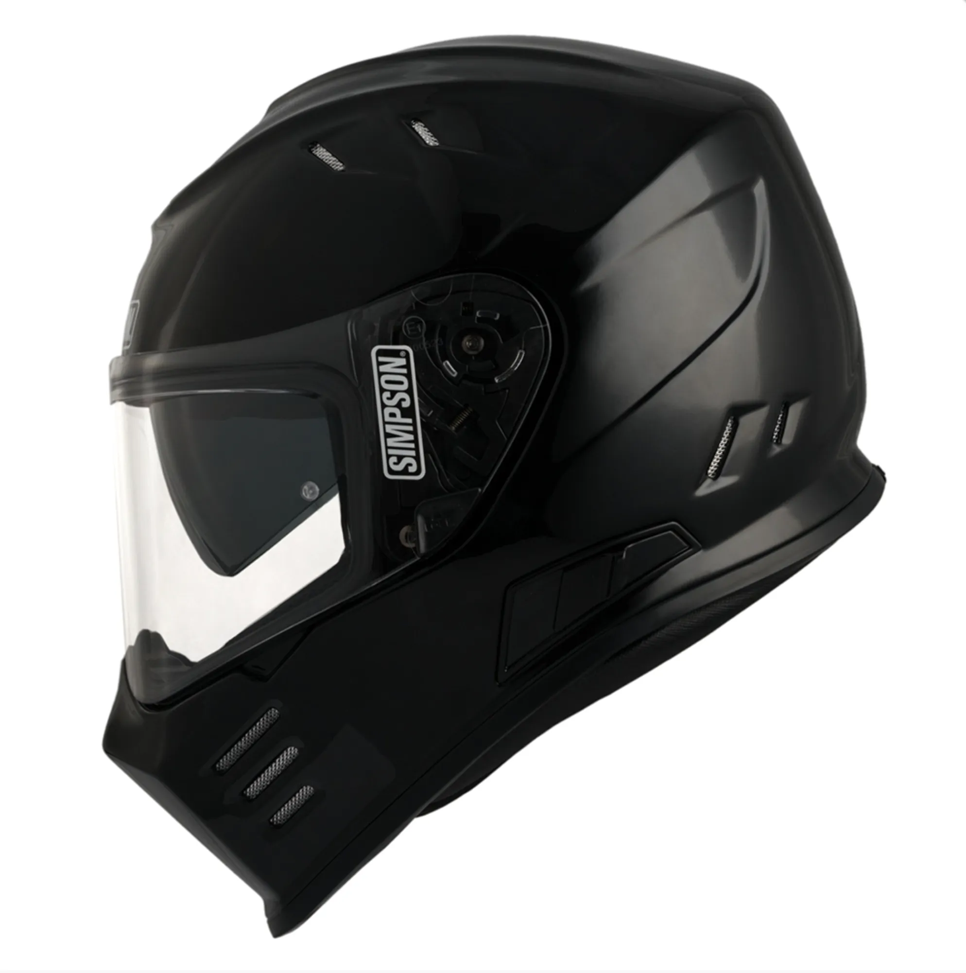 Simpson Matt Black Venom Full Face Helmet